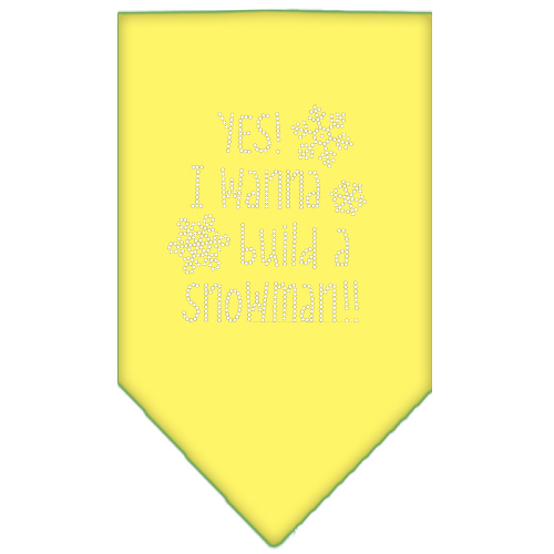 Yes! I want to build a Snowman Rhinestone Bandana Yellow Small